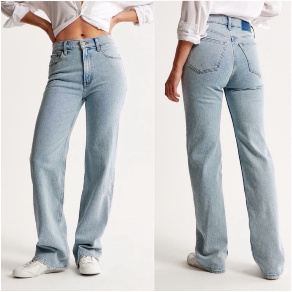 Abercrombie & Fitch High-Rise Light Blue Jeans - 26 Long